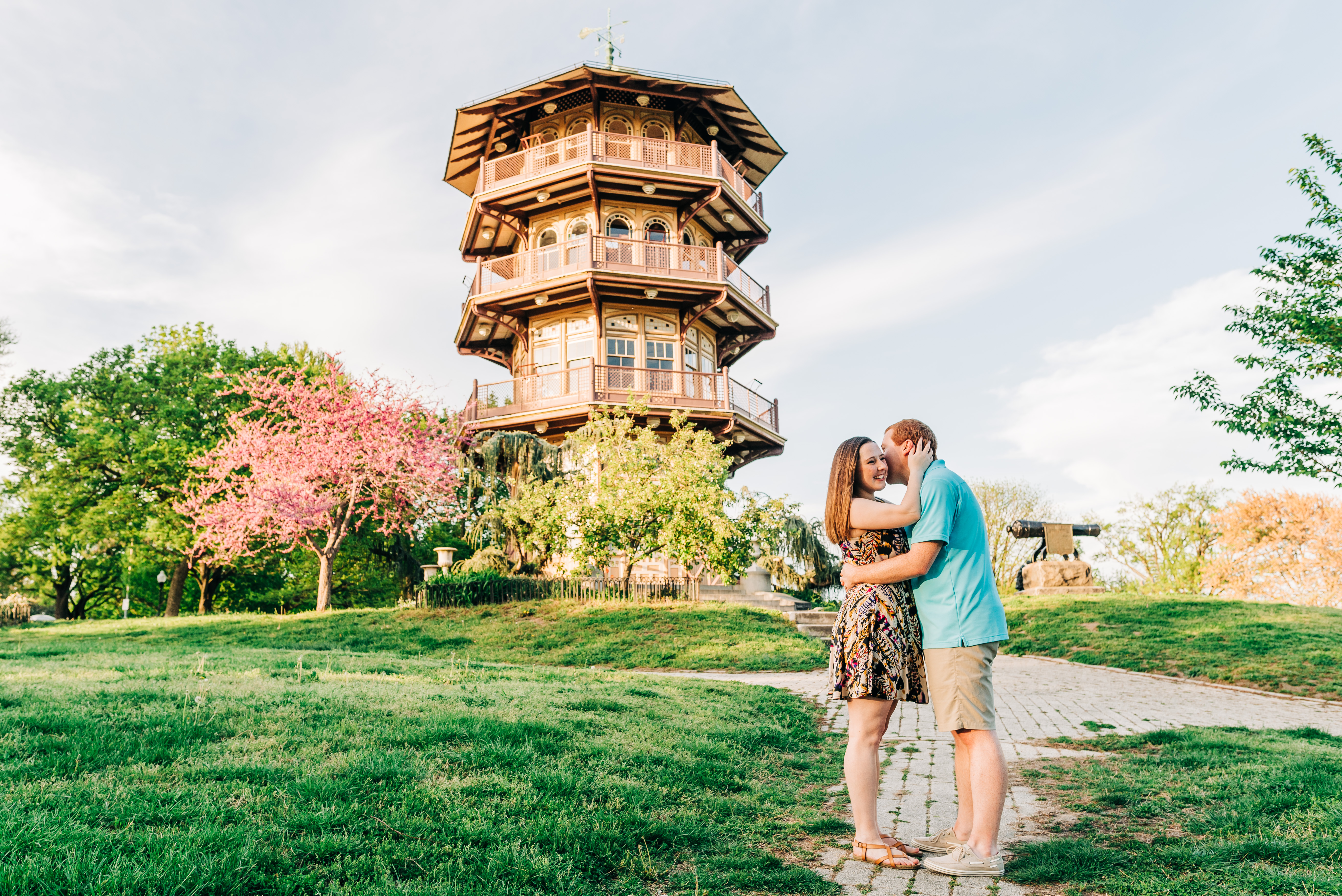 Patterson Park Pagoda Couples Photo