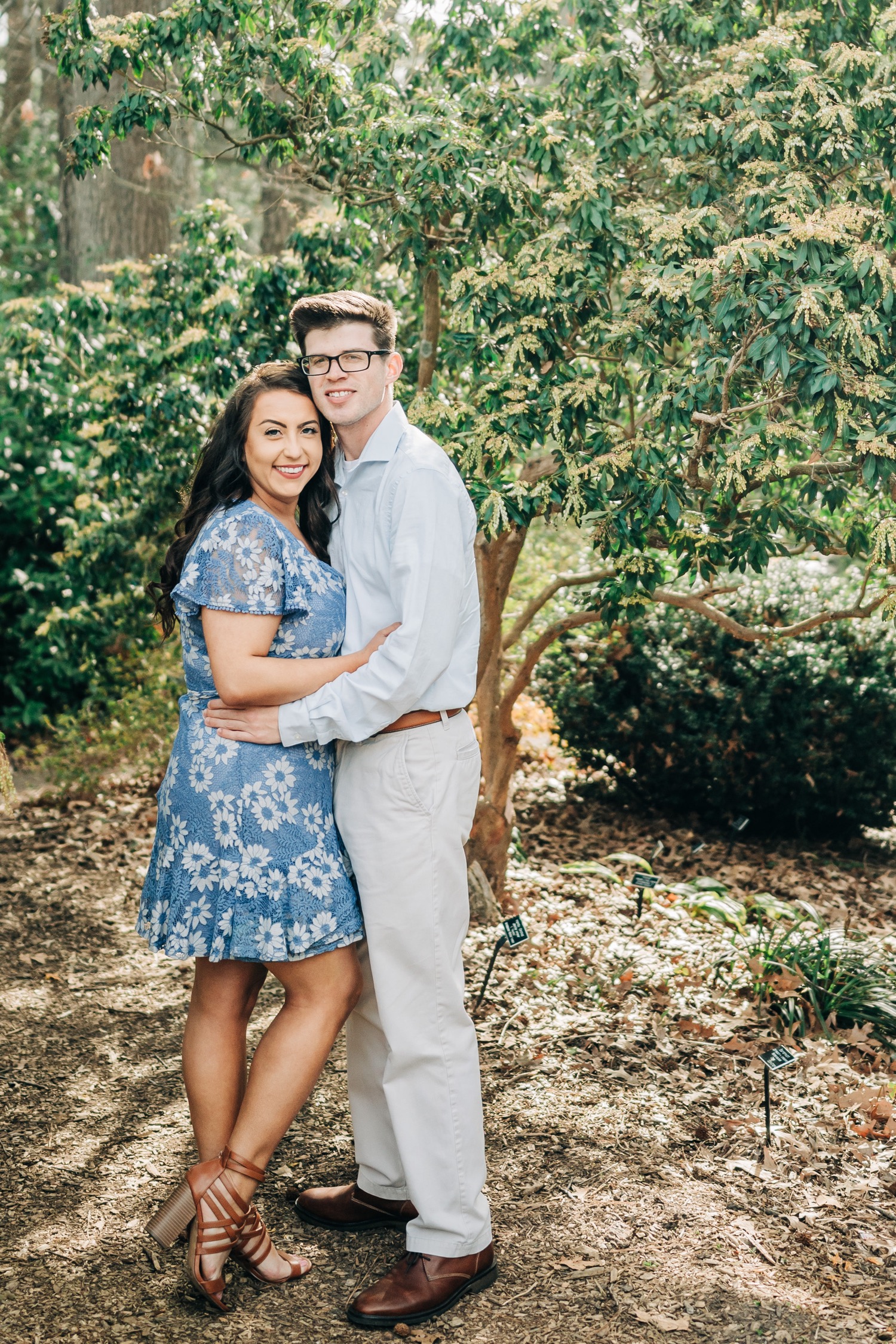 Botanical Garden Engagement Photos 