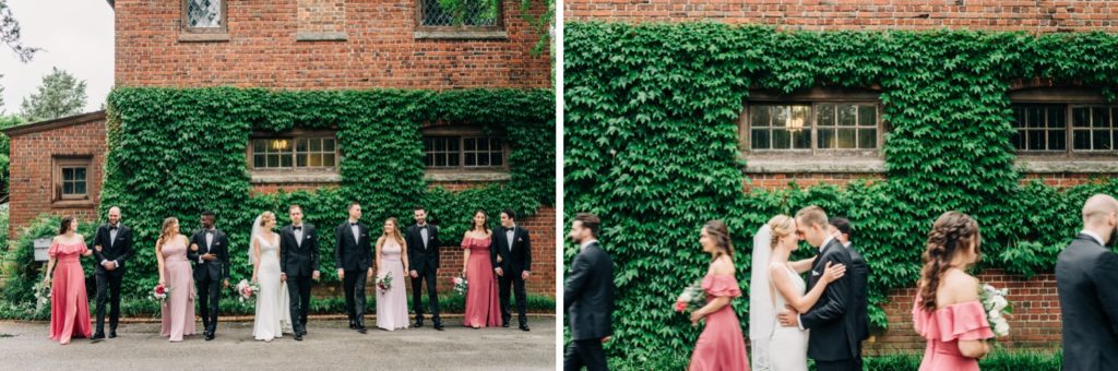 Bridal party portraits at Hermitage Museum wedding