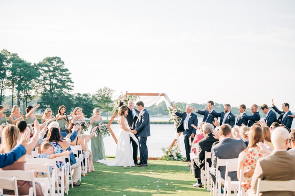 wedding ceremony at the Cavalier Golf and Yacht Club