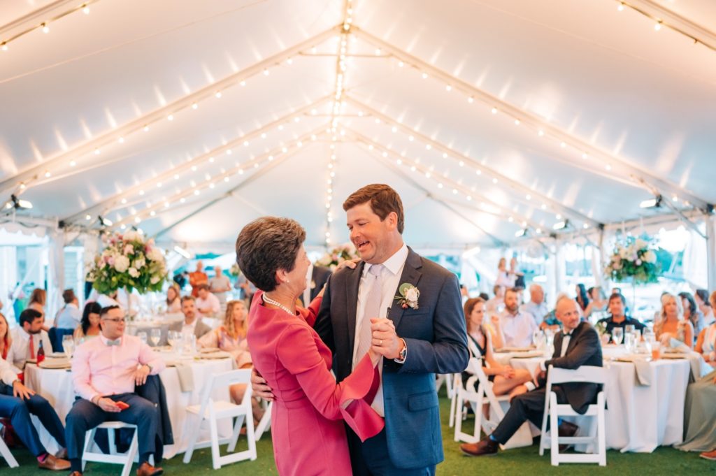 Mother son dance at cavalier golf and yacht club