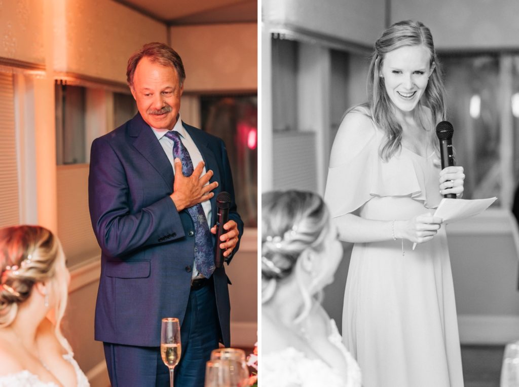 father and maid of honor speeches