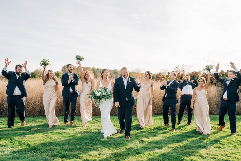 Bridal Party at Early Mountain Vineyards Wedding
