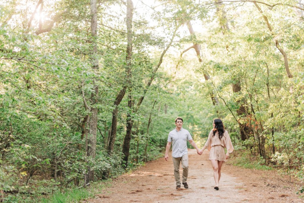 couple walking through First Landing State Park