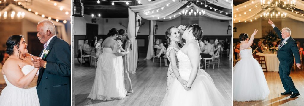 brides dancing with their moms
