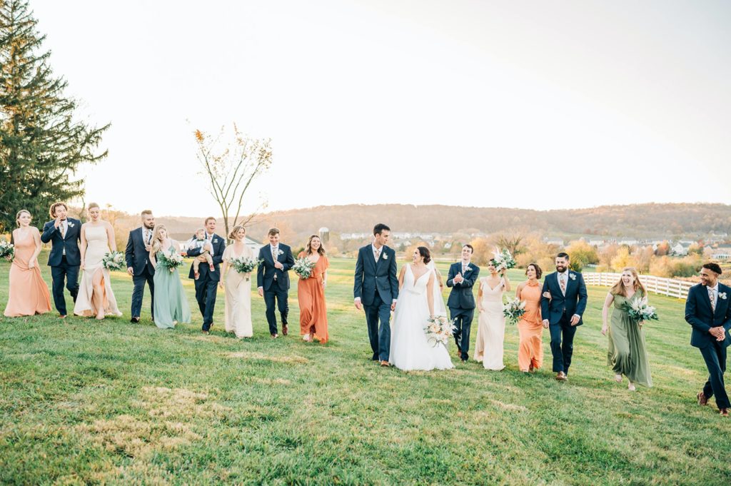 Bridal Party Color Palette: Fall Wedding Inspiration