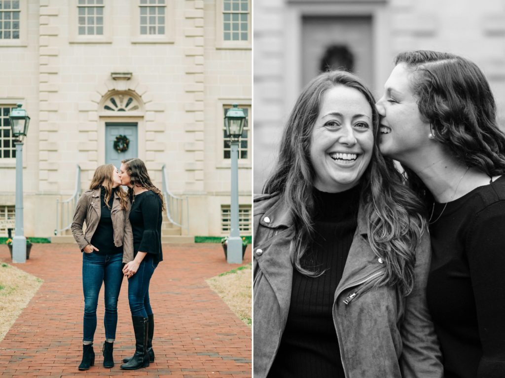 old town Alexandria engagement session