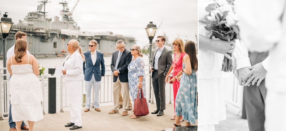 elopement ceremony in old town Portsmouth va