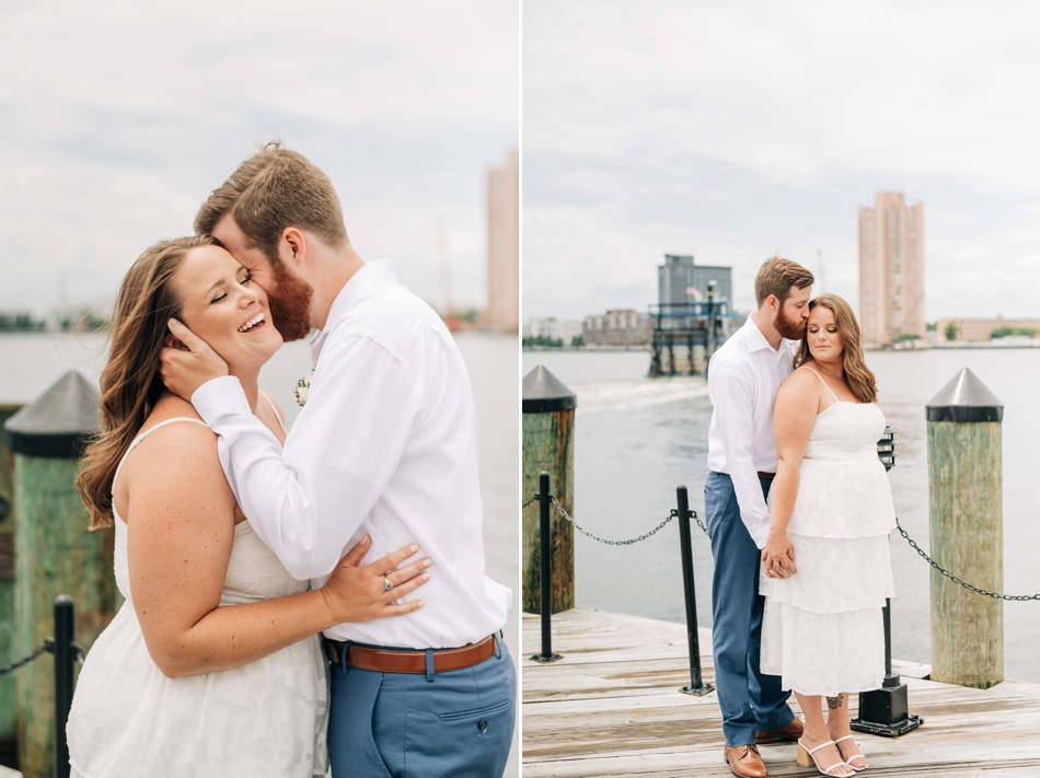 downtown Norfolk elopement at waterside district