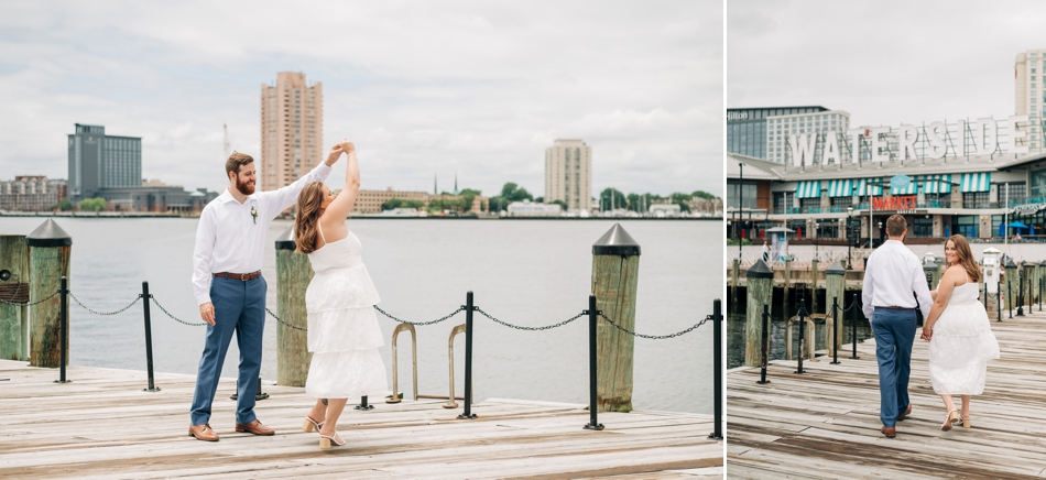 downtown Norfolk elopement at waterside district