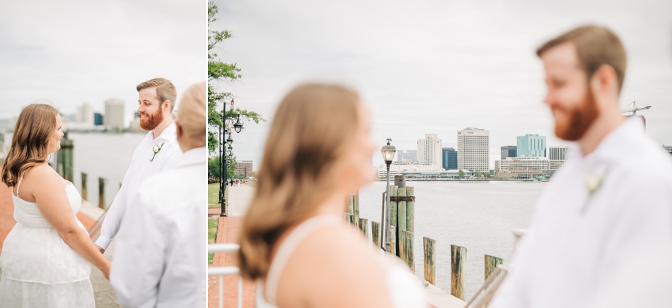 elopement ceremony in old town Portsmouth va