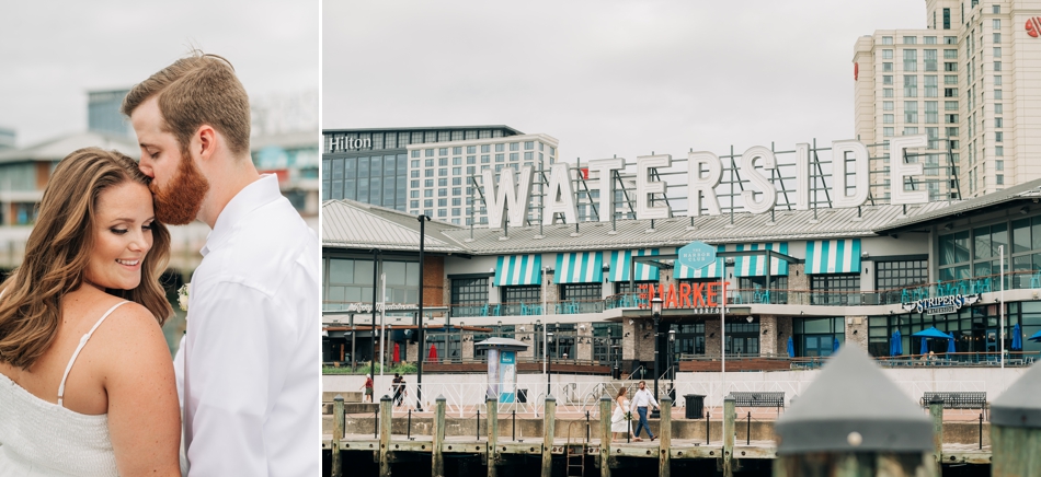 downtown Norfolk elopement at waterside district