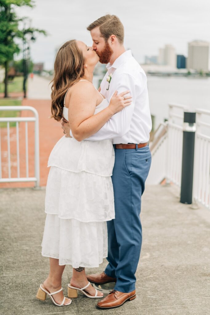 elopement ceremony in old town Portsmouth va