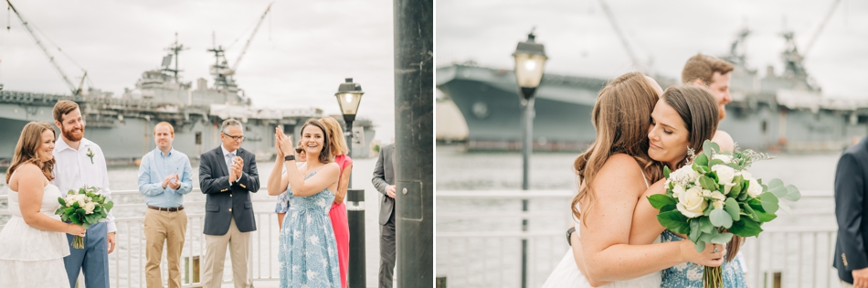 elopement ceremony in old town Portsmouth va