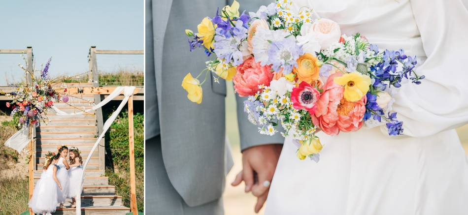 Colorful florals for wedding