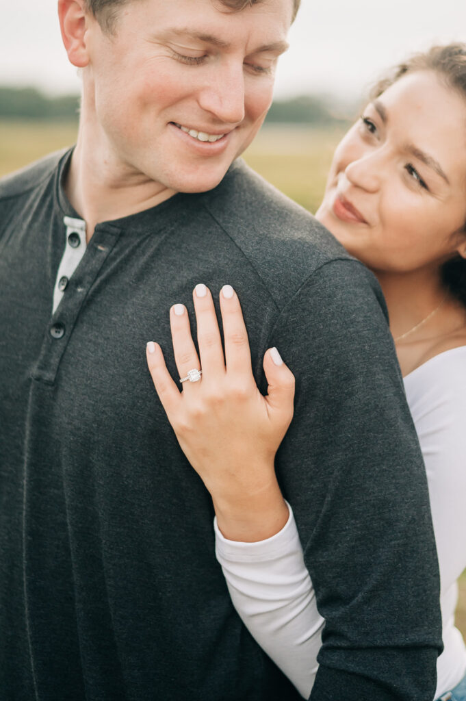 couple smiling at each other