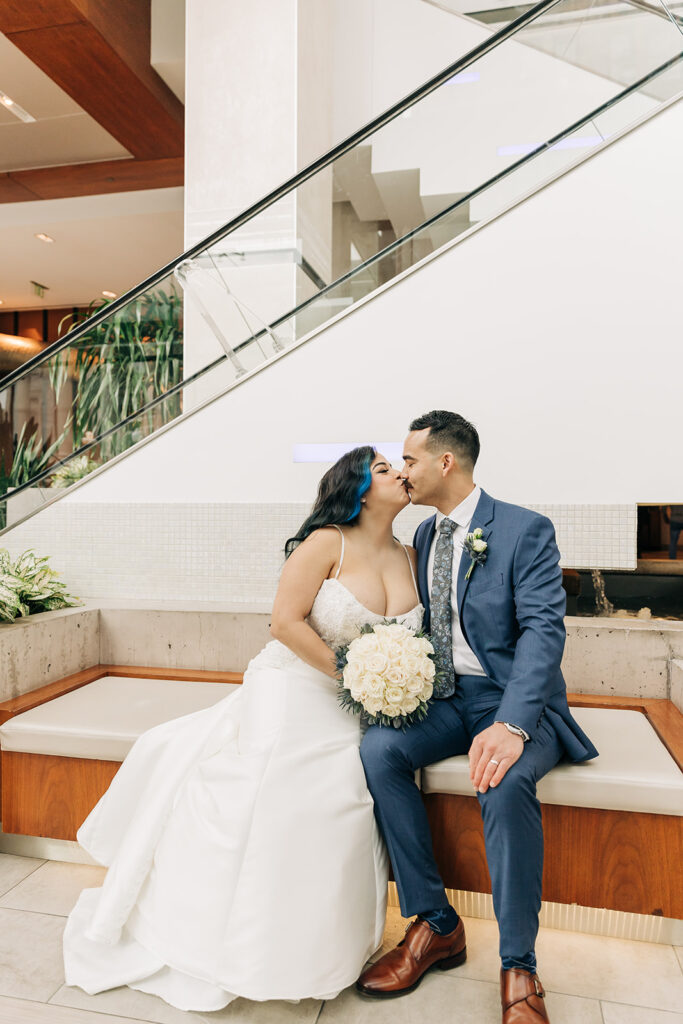 Bride and Groom photos in downtown Norfolk VA