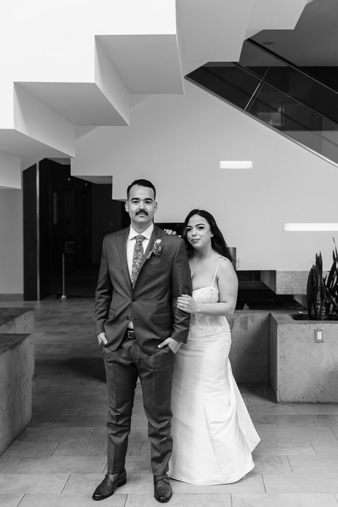 Bride and Groom photos in downtown Norfolk VA