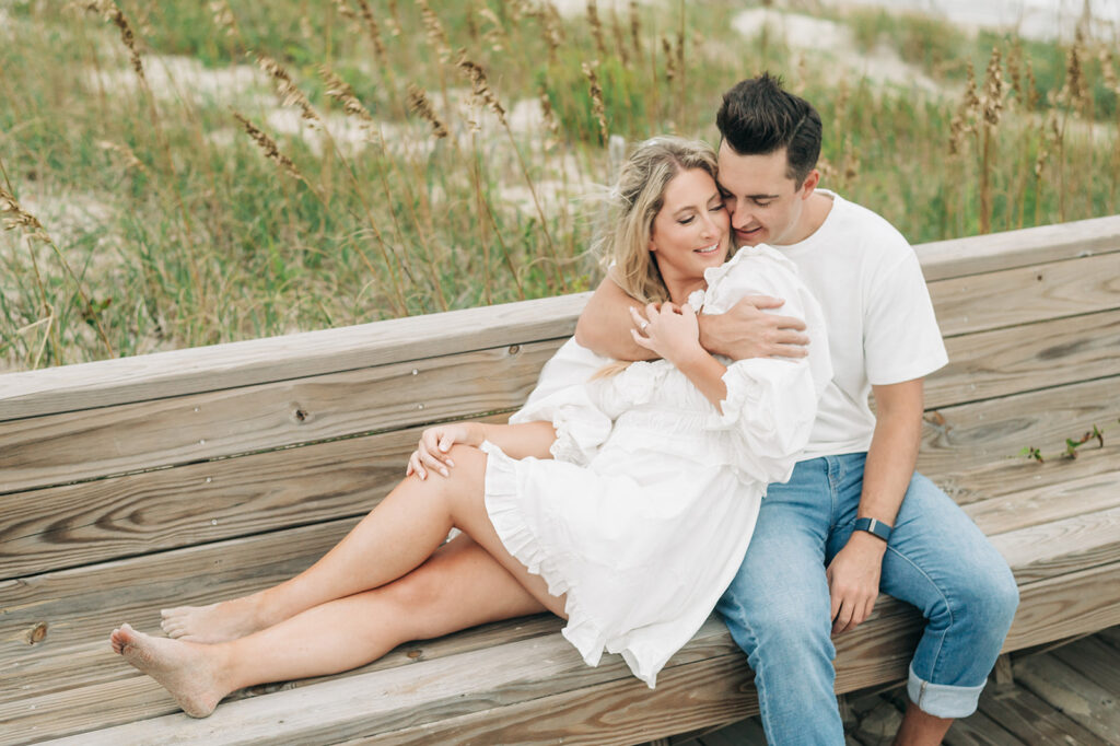 obx beach couple