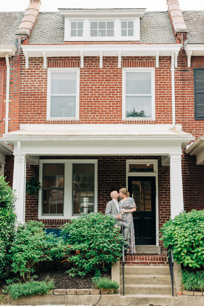 Couple on their front porch in Richmond VA