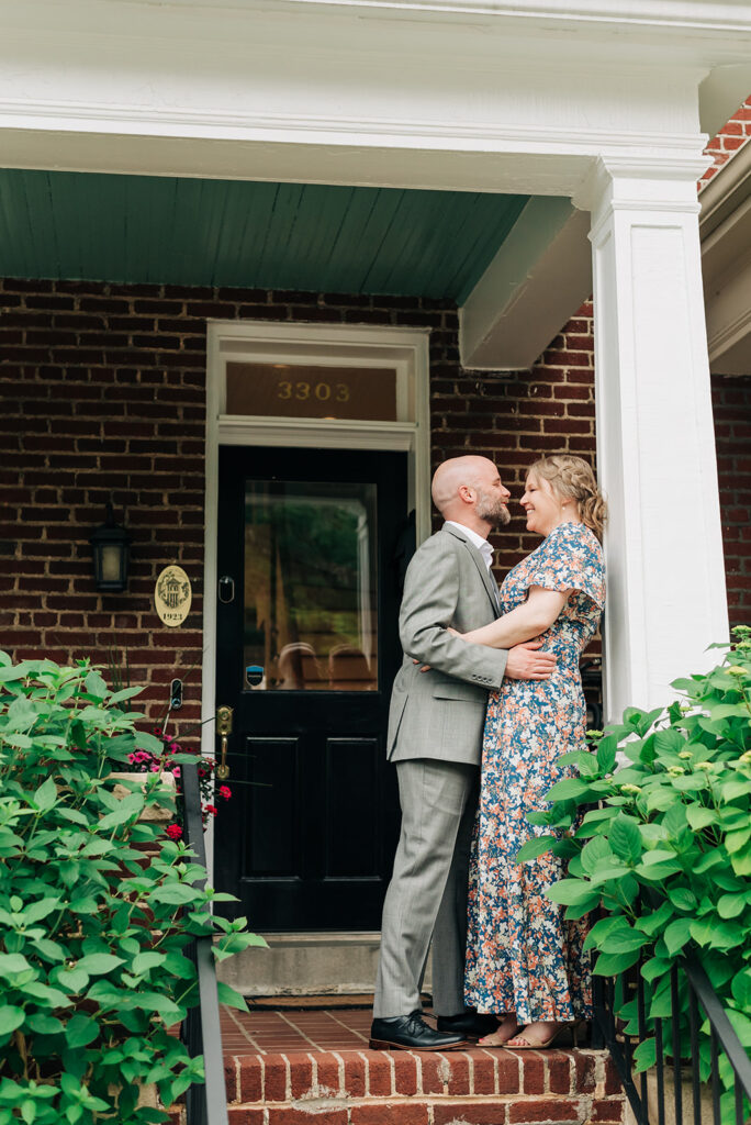 Couple on their front porch in Richmond VA