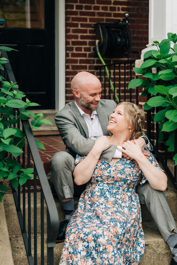 Couple on their front porch in Richmond VA