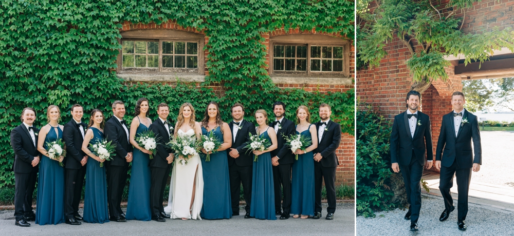 Wedding party portraits at The Hermitage Museum