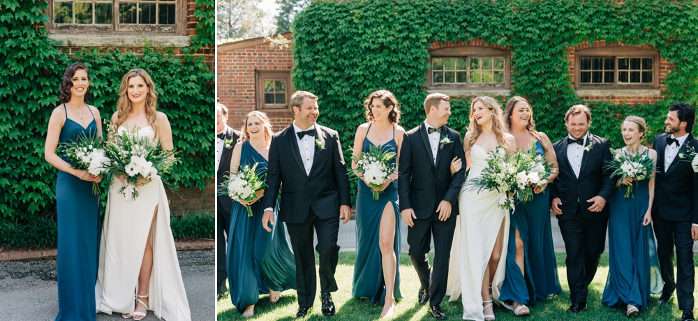 Wedding party portraits at The Hermitage Museum