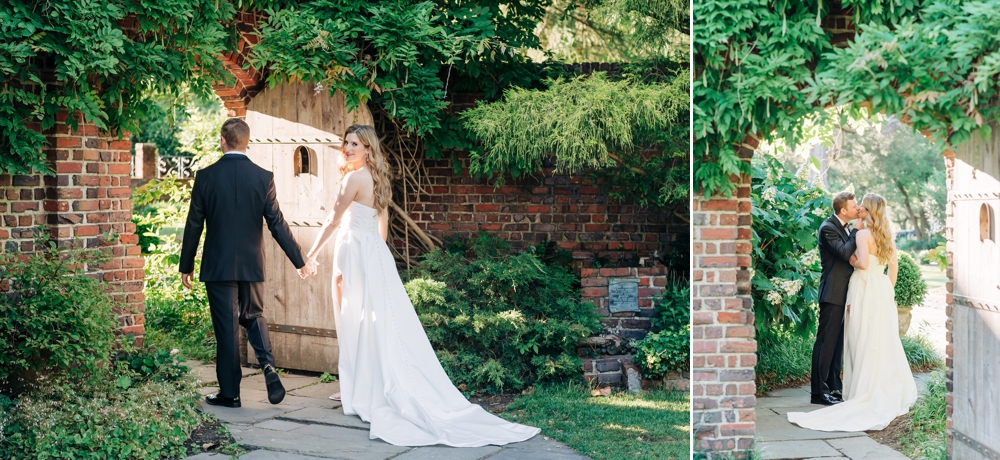 Bride & groom portraits at The Hermitage Museum