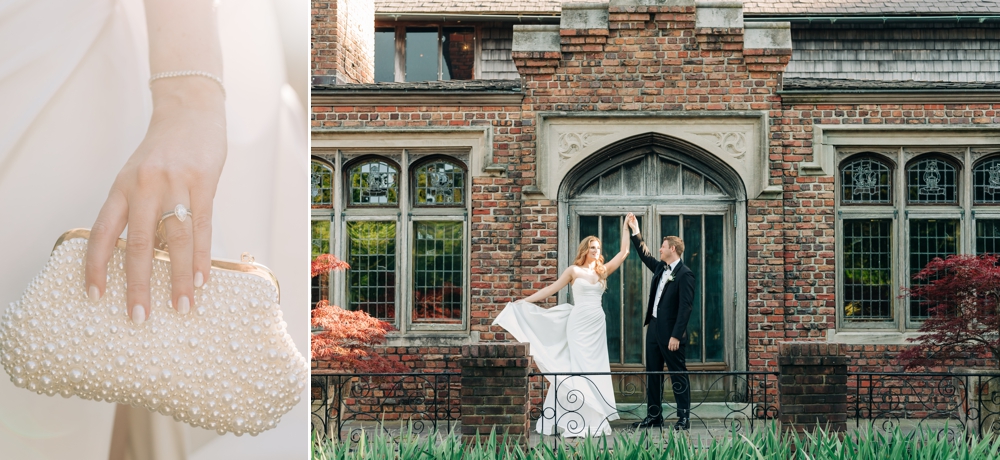 Bride & groom portraits at The Hermitage Museum