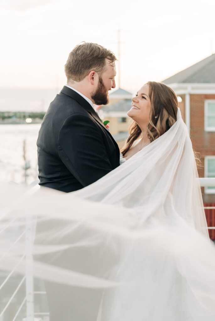 Bride and groom portaits at The Lesner Inn