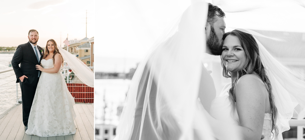 Bride and groom portaits at The Lesner Inn