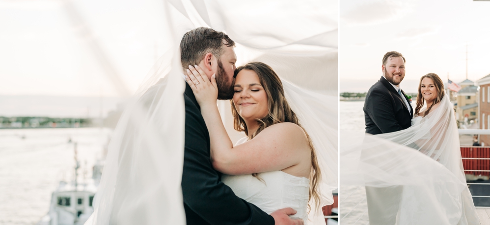 Bride and groom portaits at The Lesner Inn