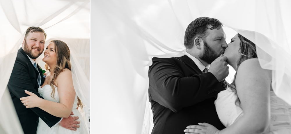 Bride and groom portaits at The Lesner Inn