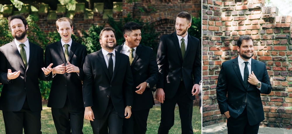 Groom and wedding party at The Hermitage Museum