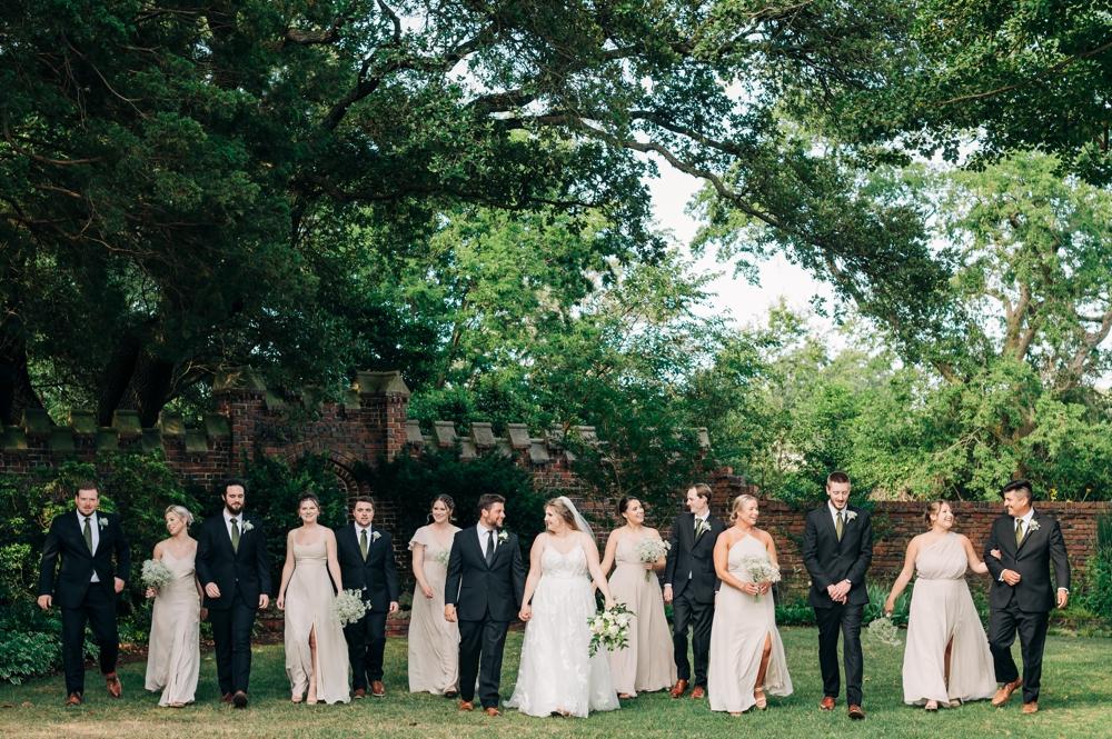 wedding party portraits at Hermitage Museum