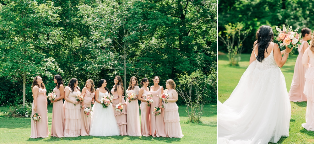 wedding party portraits at The Sinclair Skaneateles