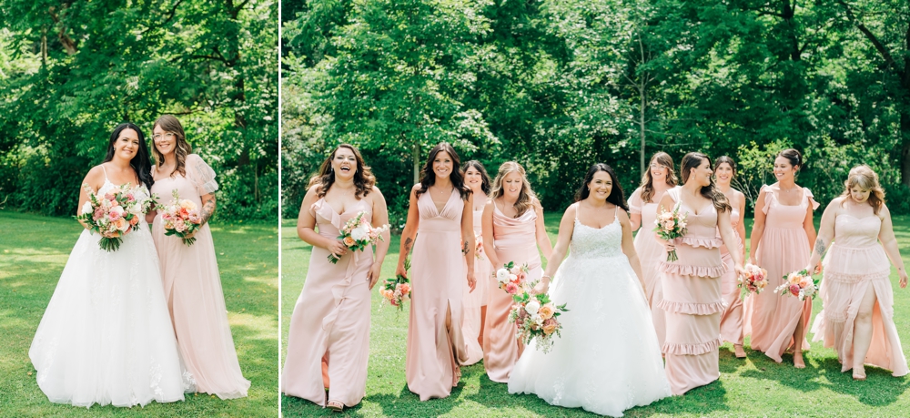 wedding party portraits at The Sinclair Skaneateles