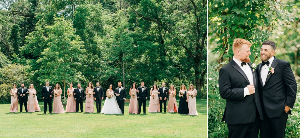 wedding party portraits at The Sinclair Skaneateles