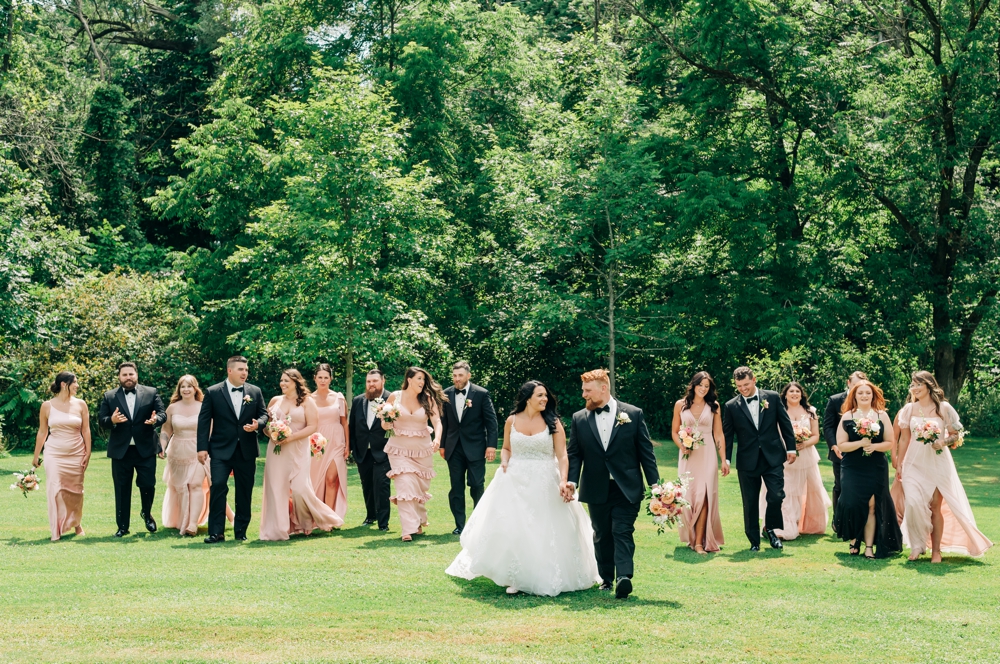 wedding party portraits at The Sinclair Skaneateles