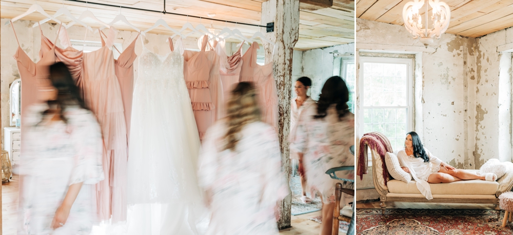 Bride getting read at The Sinclair Skaneateles