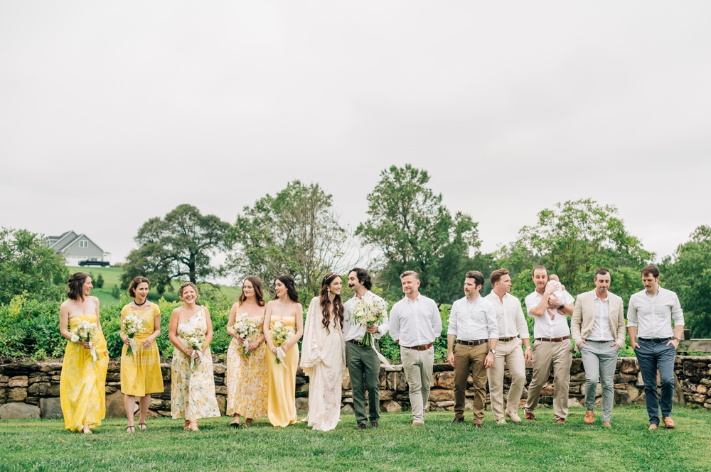 Wedding party photos at Glen Ellen Farms