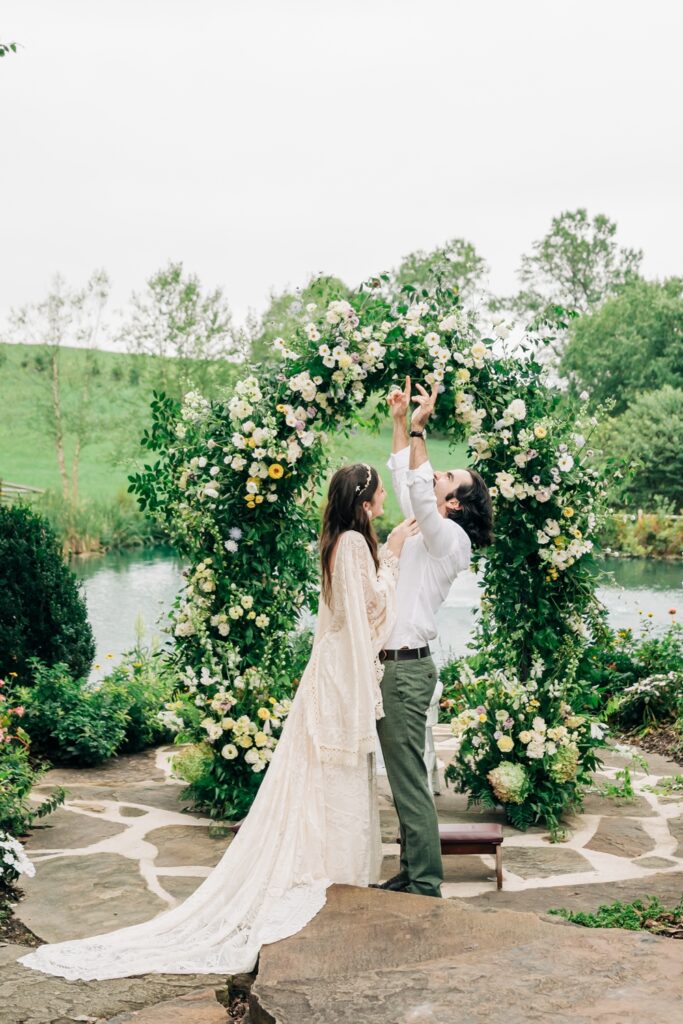 Boho Catholic Wedding