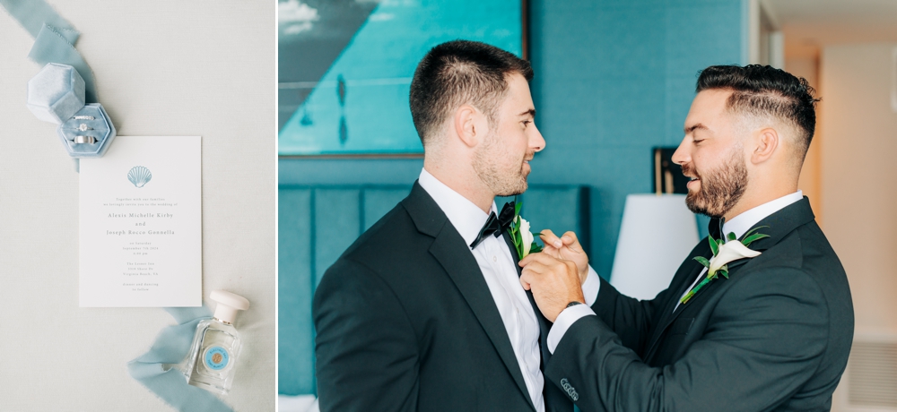 Groom at Marriotte VA Beach Oceanfront