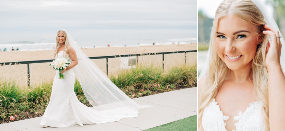 Wedding photos at Marriott VA Beach Oceanfront