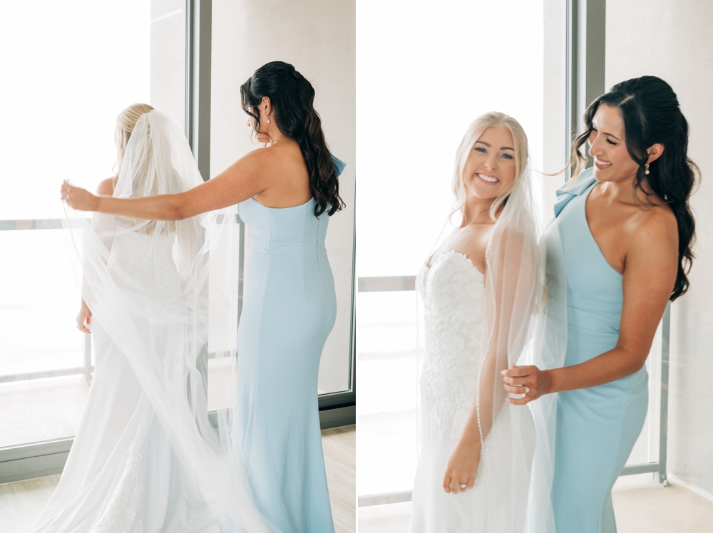 Bride at Marriotte VA Beach Oceanfront