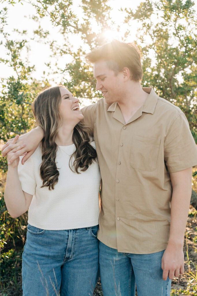 Couple laughing at Brock Environmental Center
