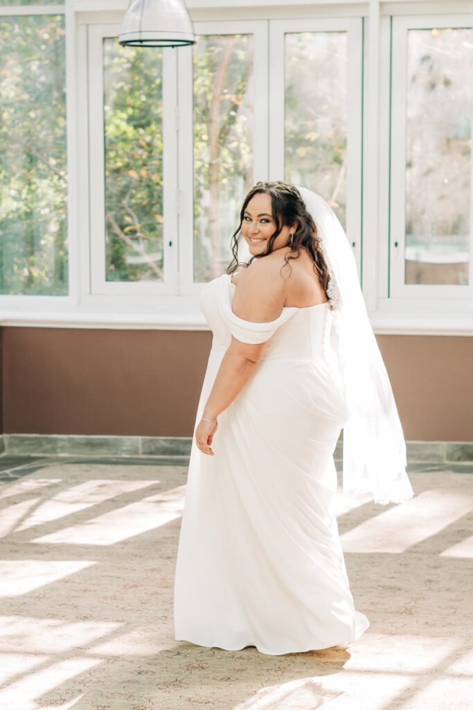 Bride getting ready at goodstone Inn