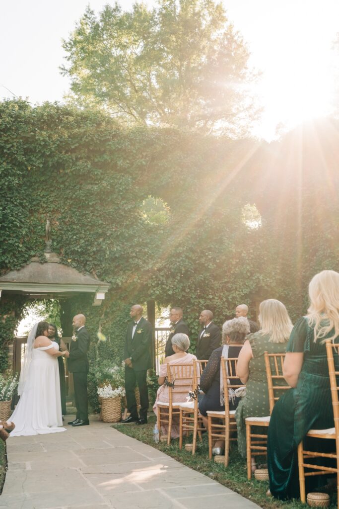 Green Ivy wall ceremony at The Goodsone Inn