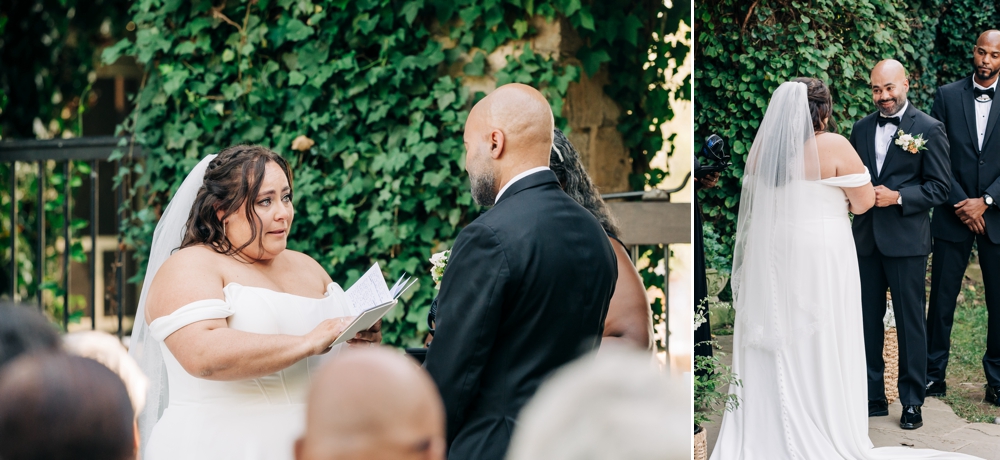 Green Ivy wall ceremony at The Goodsone Inn